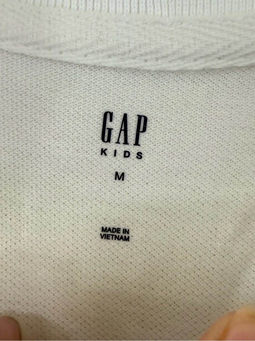 GAP White Kids Polo Shirt